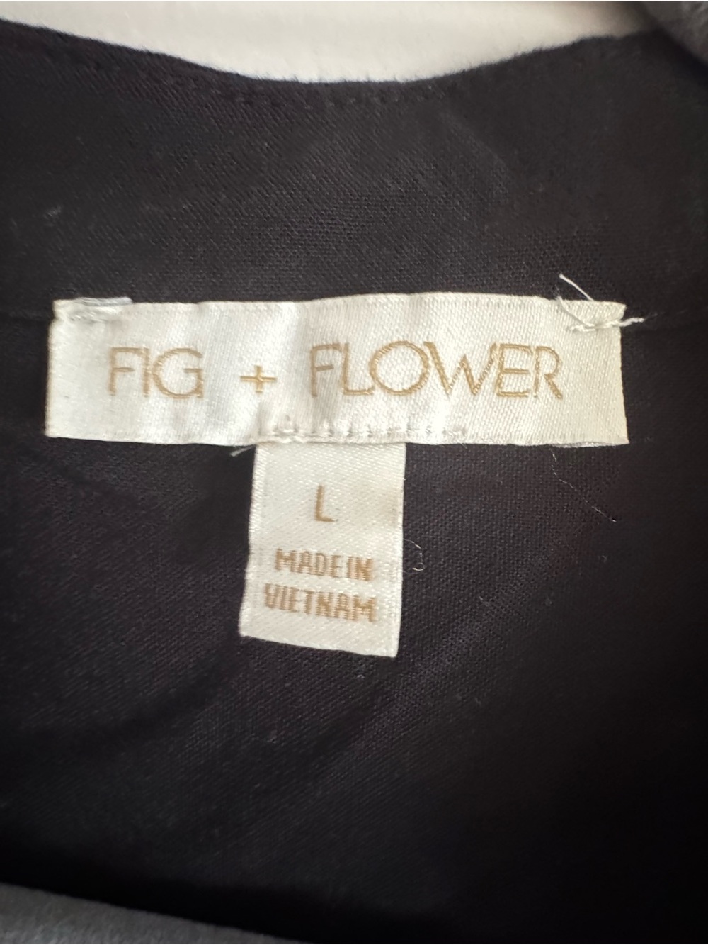 fig and flower Black Embroidered V-Neck Tunic - Picture 3 of 4